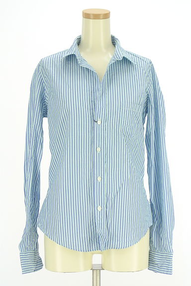 Frank&Eileen（フランクアンドアイリーン）の古着「ストライプスキッパーブラウス（カジュアルシャツ）」大画像１へ