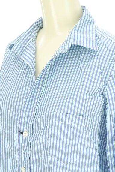 Frank&Eileen（フランクアンドアイリーン）の古着「ストライプスキッパーブラウス（カジュアルシャツ）」大画像４へ