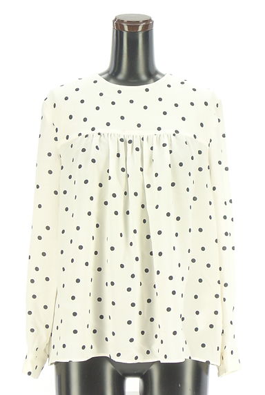 TOMORROWLAND（トゥモローランド）の古着「BALLSEY ギャザーフレアドットブラウス（ブラウス）」大画像１へ