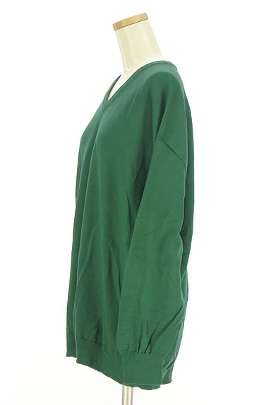 GALERIE VIE（ギャルリーヴィー）の古着「オーバーサイズVネックニット（ニット）」大画像３へ