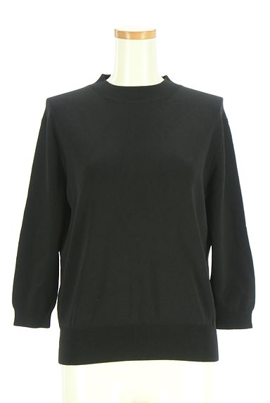 LE CIEL BLEU（ルシェルブルー）の古着「8分袖モックネックニット（ニット）」大画像１へ