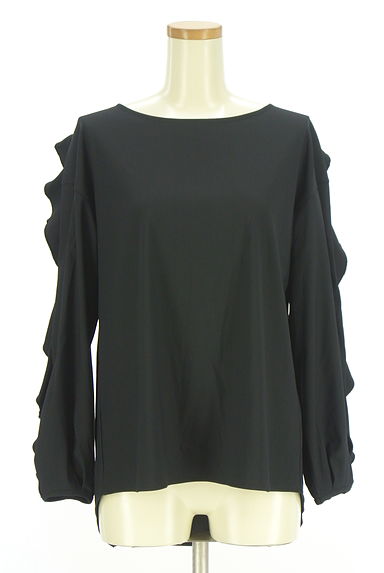 クリックで大画像表示 ESTNATION(エストネーション)の古着「フリル袖ストレッチブラウス(カットソー・プルオーバー)」大画像1へ