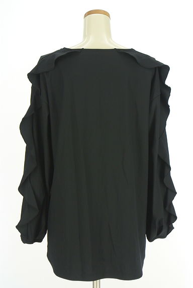 クリックで大画像表示 ESTNATION(エストネーション)の古着「フリル袖ストレッチブラウス(カットソー・プルオーバー)」大画像2へ