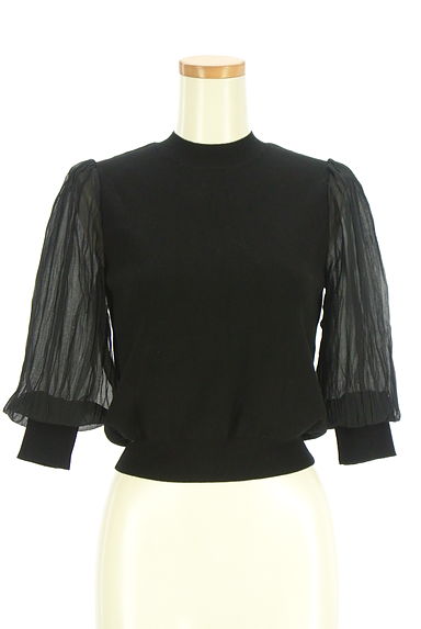 FRAY I.D（フレイアイディー）の古着「シアーボリューム6分袖ニット（ニット）」大画像１へ