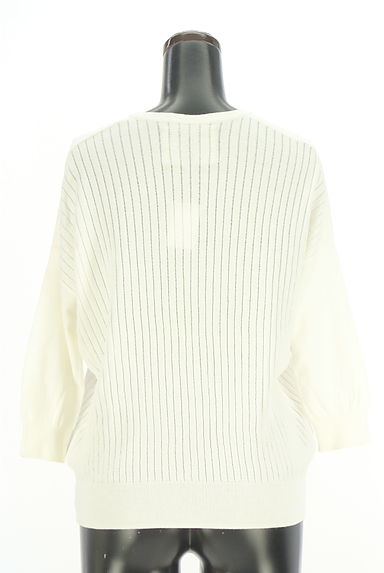 mica&deal（マイカアンドディール）の古着「ストライプ透かし編みニットカーデ（カーディガン・ボレロ）」大画像２へ