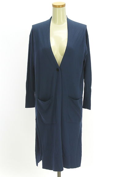 DES PRES（デプレ）の古着「ワンボタンVネックロングカーディガン（カーディガン・ボレロ）」大画像１へ