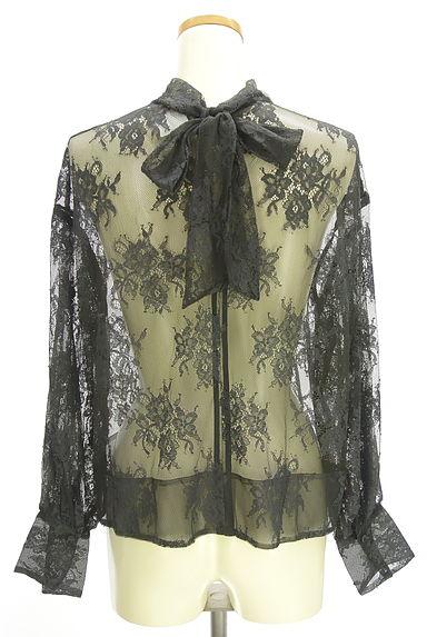 クリックで大画像表示 TOMORROWLAND(トゥモローランド)の古着「総レースブラウス(カットソー・プルオーバー)」大画像2へ