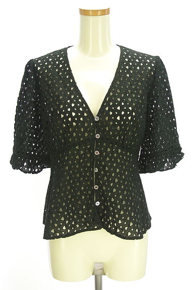 クリックで大画像表示 ESTNATION(エストネーション)の古着「透かし刺繍レースカーディガン(カーディガン・ボレロ)」大画像1へ