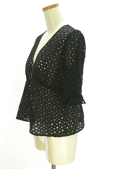 クリックで大画像表示 ESTNATION(エストネーション)の古着「透かし刺繍レースカーディガン(カーディガン・ボレロ)」大画像3へ