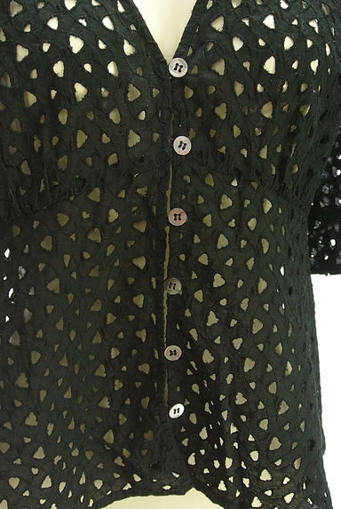 クリックで大画像表示 ESTNATION(エストネーション)の古着「透かし刺繍レースカーディガン(カーディガン・ボレロ)」大画像5へ