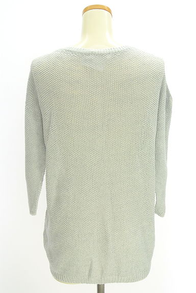 GALERIE VIE（ギャルリーヴィー）の古着「9分袖コットンローゲージニット（ニット）」大画像２へ