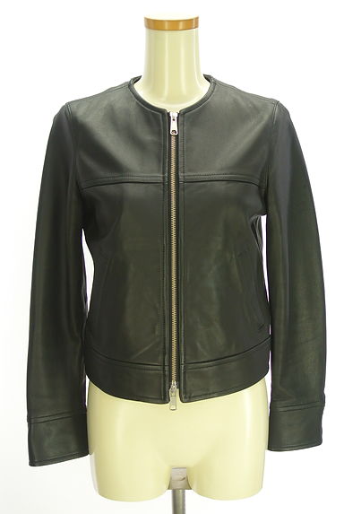 Edition（エディション）の古着「ノーカラーラムレザージャケット（ブルゾン・スタジャン）」大画像１へ