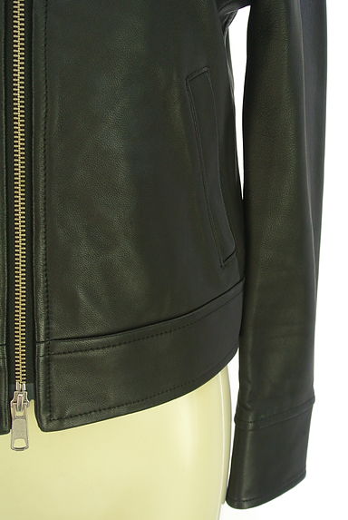 Edition（エディション）の古着「ノーカラーラムレザージャケット（ブルゾン・スタジャン）」大画像５へ