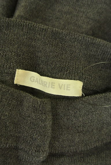 GALERIE VIE（ギャルリーヴィー）の古着「膝丈スリットニットワンピース（ワンピース・チュニック）」大画像６へ