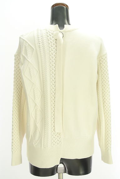 LE CIEL BLEU（ルシェルブルー）の古着「アシメケーブルニット（ニット）」大画像２へ