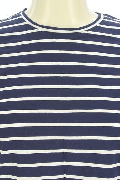 LE CIEL BLEU（ルシェルブルー）の古着「ショート丈半そでボーダー柄カットソー（カットソー・プルオーバー）」大画像４へ