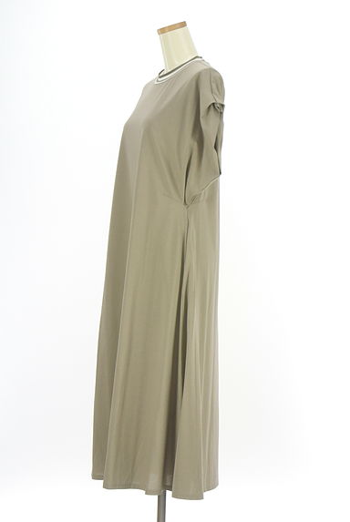 BRAHMIN（ブラーミン）の古着「タックフレンチスリーブロングワンピース（ワンピース・チュニック）」大画像３へ