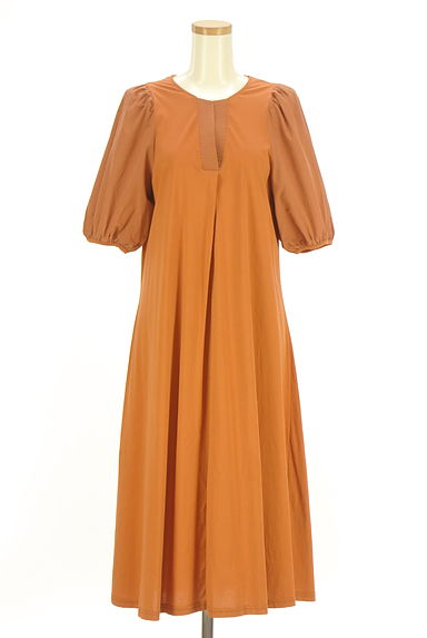 BRAHMIN（ブラーミン）の古着「ボリューム袖ロングフレアワンピース（ワンピース・チュニック）」大画像１へ