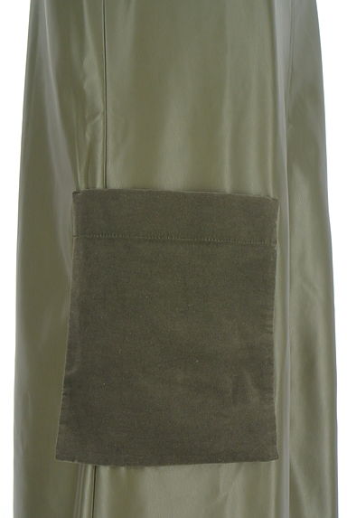 BRAHMIN（ブラーミン）の古着「ベロアポケット付きエコレザーロングワンピ（ワンピース・チュニック）」大画像５へ