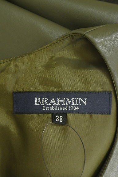 BRAHMIN（ブラーミン）の古着「ベロアポケット付きエコレザーロングワンピ（ワンピース・チュニック）」大画像６へ