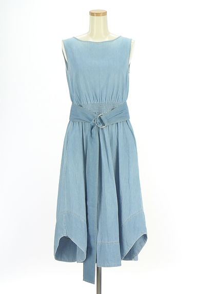 BRAHMIN（ブラーミン）の古着「ベルト付きミモレ丈デニムワンピース（ワンピース・チュニック）」大画像１へ