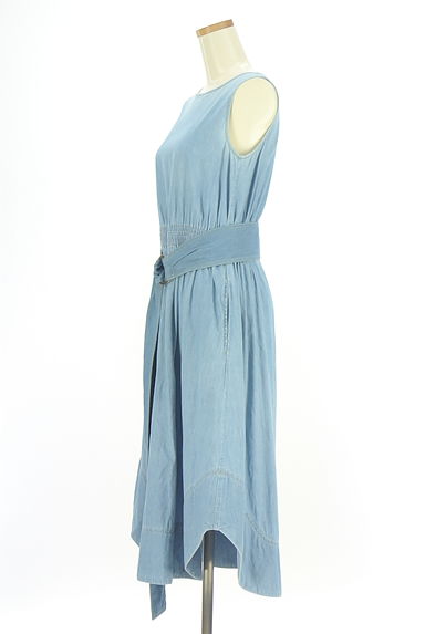 BRAHMIN（ブラーミン）の古着「ベルト付きミモレ丈デニムワンピース（ワンピース・チュニック）」大画像３へ