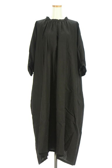 08Mab（ゼロハチマブ）の古着「8分袖バンドカラーリネンワンピース（ワンピース・チュニック）」大画像１へ