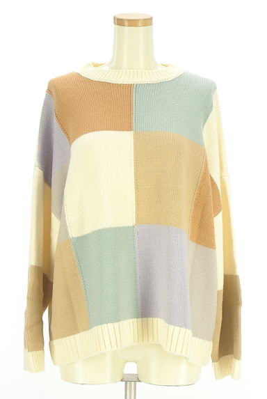 SUN VALLEY（サンバレー）の古着「tukuroi by SUN VALLEY 配色ニット（ニット）」大画像１へ