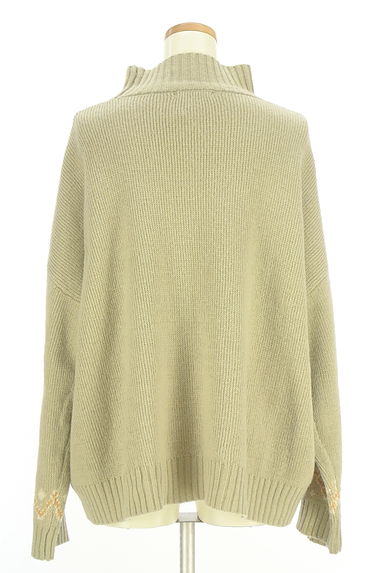 SUN VALLEY（サンバレー）の古着「モックネックファイアイル柄ニットトップス（ニット）」大画像２へ