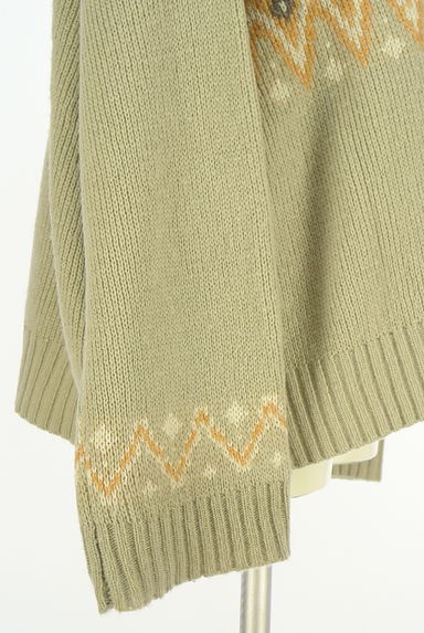 SUN VALLEY（サンバレー）の古着「モックネックファイアイル柄ニットトップス（ニット）」大画像５へ