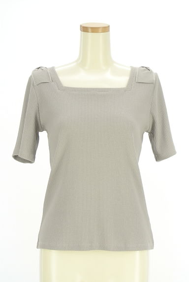 axes femme（アクシーズファム）の古着「肩リボンリブカットソー（カットソー・プルオーバー）」大画像１へ