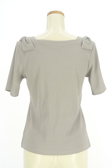 axes femme（アクシーズファム）の古着「肩リボンリブカットソー（カットソー・プルオーバー）」大画像２へ