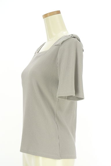 axes femme（アクシーズファム）の古着「肩リボンリブカットソー（カットソー・プルオーバー）」大画像３へ