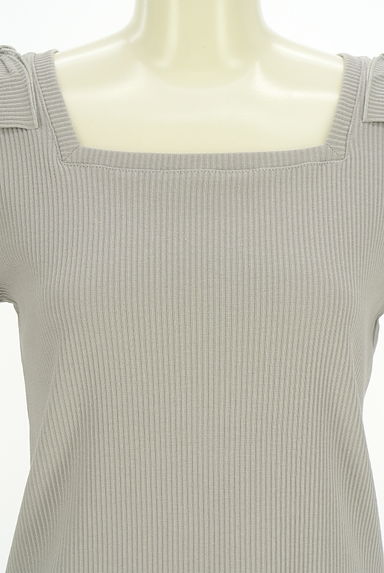 axes femme（アクシーズファム）の古着「肩リボンリブカットソー（カットソー・プルオーバー）」大画像５へ