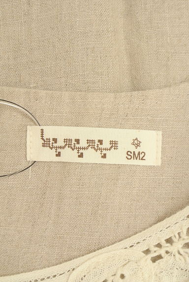 Samansa Mos2（サマンサモスモス）の古着「バテンレース付きリネンワンピース（ワンピース・チュニック）」大画像６へ