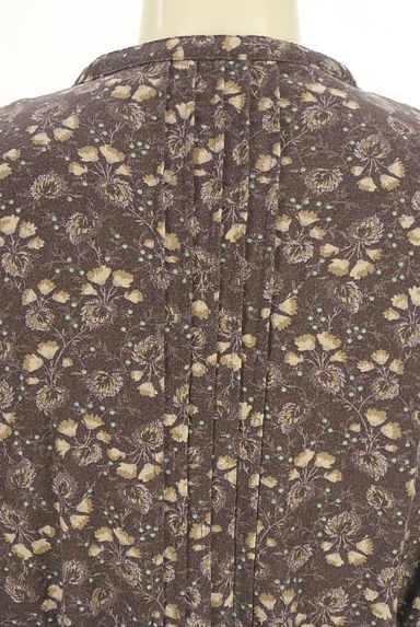 Samansa Mos2（サマンサモスモス）の古着「花柄バンドカラーシャツワンピース（ワンピース・チュニック）」大画像５へ