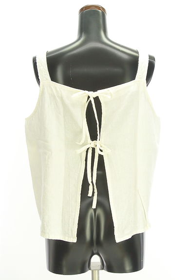 Samansa Mos2（サマンサモスモス）の古着「レース付綿麻キャミ（ベスト・ジレ）」大画像２へ