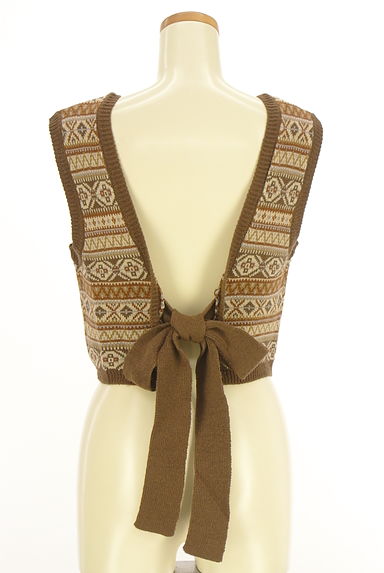 Samansa Mos2（サマンサモスモス）の古着「ehka sopo フェアアイル柄ニットベスト（ベスト・ジレ）」大画像２へ