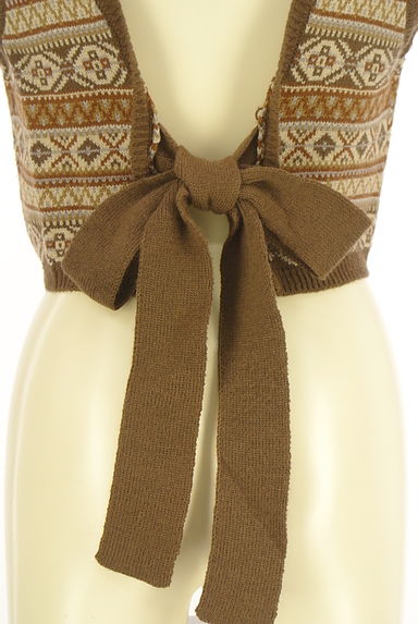 Samansa Mos2（サマンサモスモス）の古着「ehka sopo フェアアイル柄ニットベスト（ベスト・ジレ）」大画像５へ