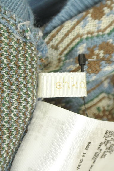 Samansa Mos2（サマンサモスモス）の古着「ehka sopo サイドオープン総柄ニットベスト（ベスト・ジレ）」大画像６へ