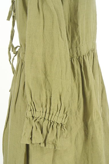 Samansa Mos2（サマンサモスモス）の古着「背中リボンリネンワンピース（ワンピース・チュニック）」大画像５へ