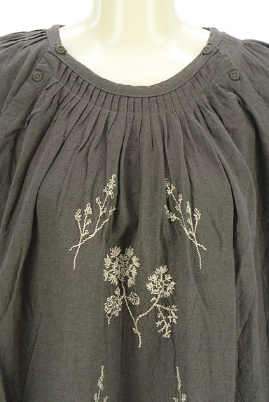 Samansa Mos2（サマンサモスモス）の古着「花柄刺繍コットンリネンワンピース（ワンピース・チュニック）」大画像４へ