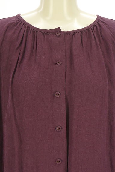 Samansa Mos2（サマンサモスモス）の古着「後ろレースアップリネンワンピース（ワンピース・チュニック）」大画像４へ