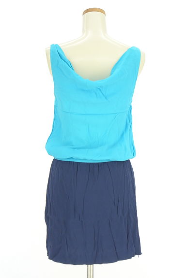 DIANE VON FURSTENBERG（ダイアンフォンファステンバーグ）の古着「ノースリバイカラーワンピース（ワンピース・チュニック）」大画像２へ