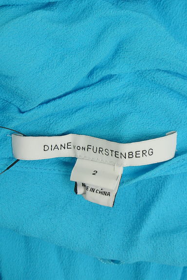 DIANE VON FURSTENBERG（ダイアンフォンファステンバーグ）の古着「ノースリバイカラーワンピース（ワンピース・チュニック）」大画像６へ