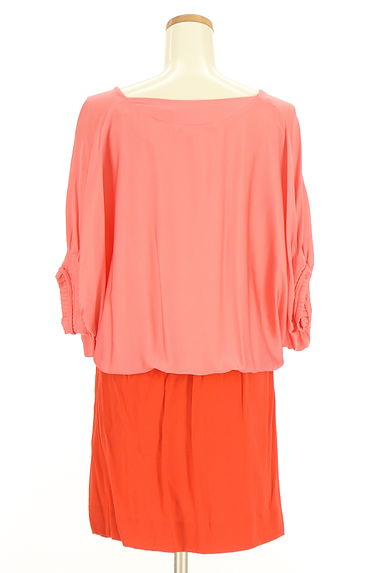 DIANE VON FURSTENBERG（ダイアンフォンファステンバーグ）の古着「バイカラードルマンワンピース（ワンピース・チュニック）」大画像２へ