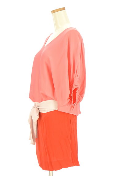 DIANE VON FURSTENBERG（ダイアンフォンファステンバーグ）の古着「バイカラードルマンワンピース（ワンピース・チュニック）」大画像３へ