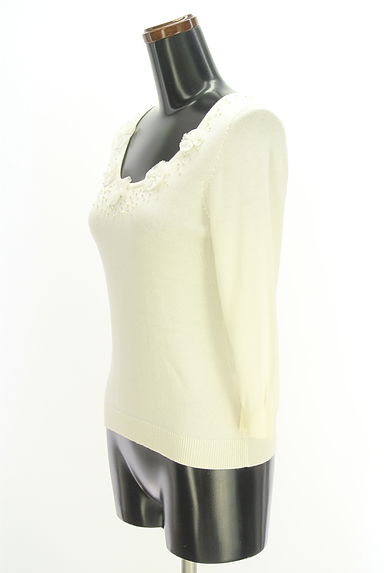 Apuweiser riche（アプワイザーリッシェ）の古着「花モチーフ付き9分袖ニット（ニット）」大画像３へ