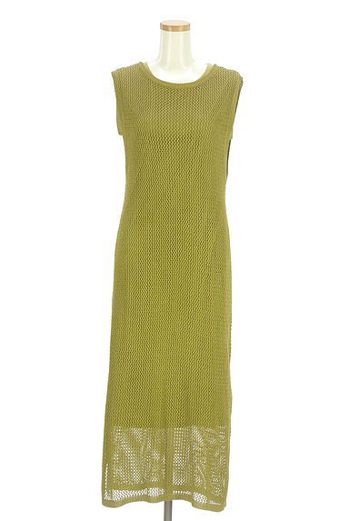 ROSE BUD（ローズバッド）の古着「インナー付きメッシュニットワンピース（ワンピース・チュニック）」大画像１へ