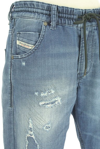 DIESEL（ディーゼル）の古着「ダメージ加工テーパードジョグジーンズ（デニムパンツ）」大画像４へ